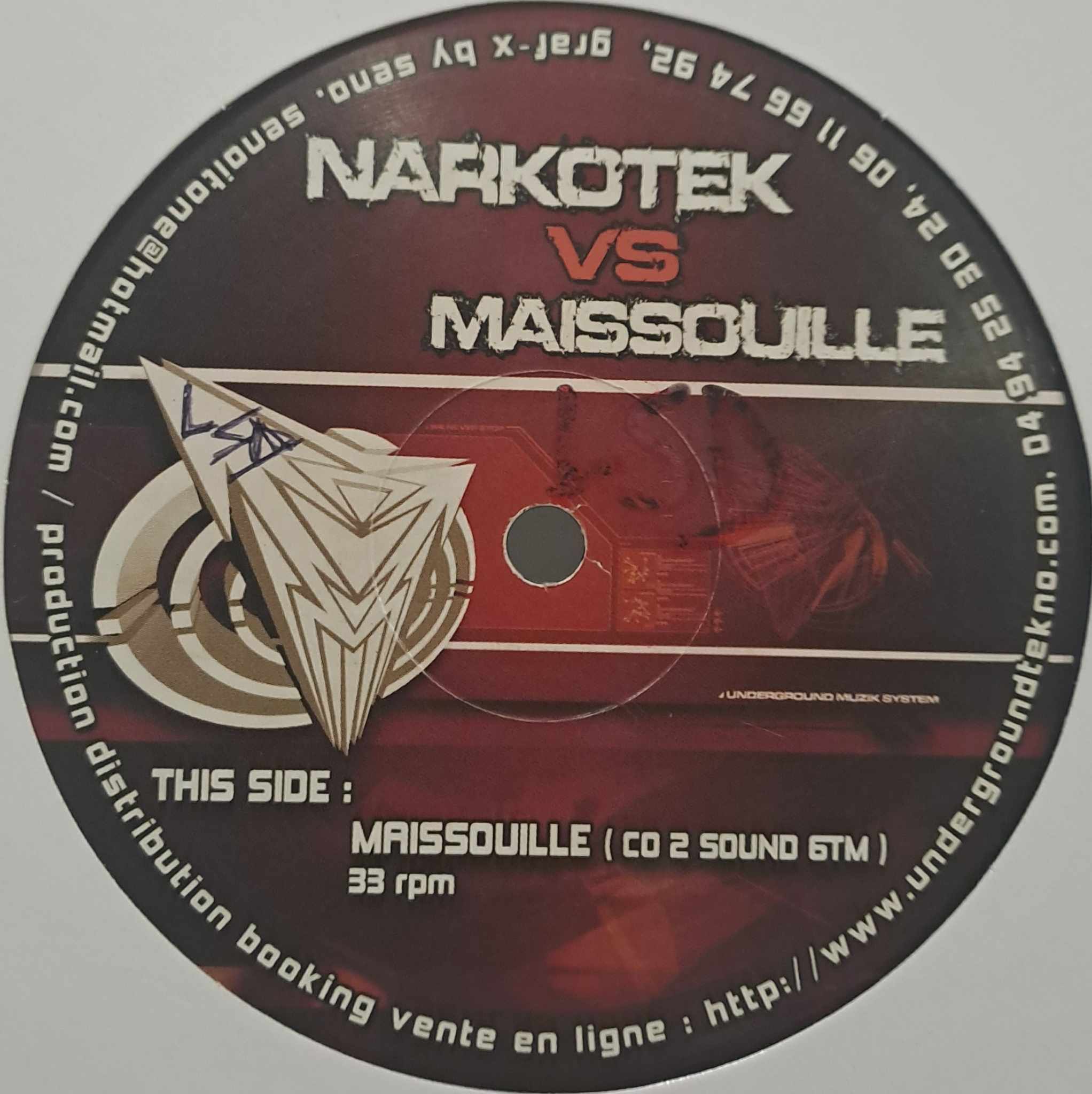 Narkotek Vs Maissouille 01 - vinyle freetekno